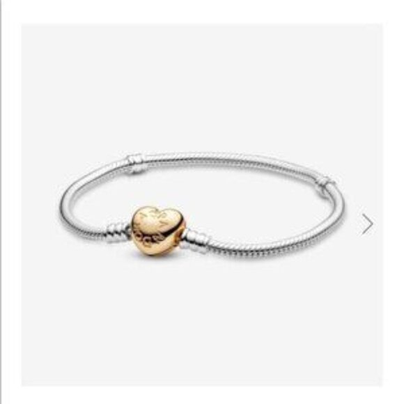 Pandora Jewelry - Pandora Moments Heart Clasp Snake Chain Bracelet